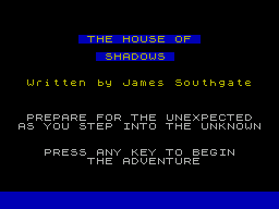 House of Shadows, The (1983)(Shadow Software)
